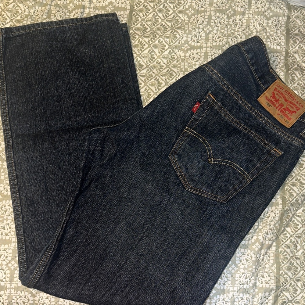 Levi's Men's Dark Blue Relaxed Jeans